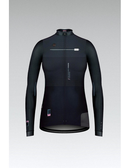 MAILLOT GOBIK MANGA LARGA COBBLE MUJER DARK COAL