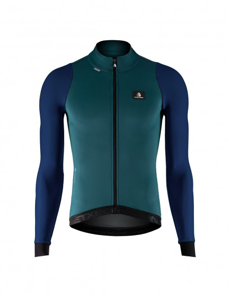 CHAQUETA ETXEONDO MANGA LARGA GOR 76 GORE-TEX WINDSTOPPER VERDE OSCURO/AZUL MARINO