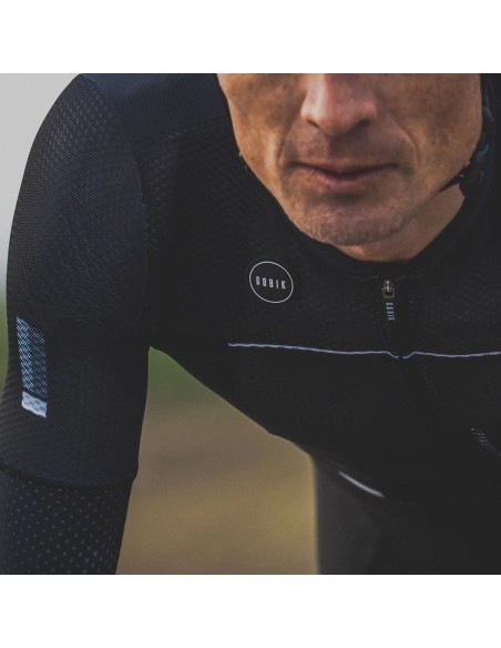 MAILLOT GOBIK MANGA CORTA CARRERA BLACK LEAD